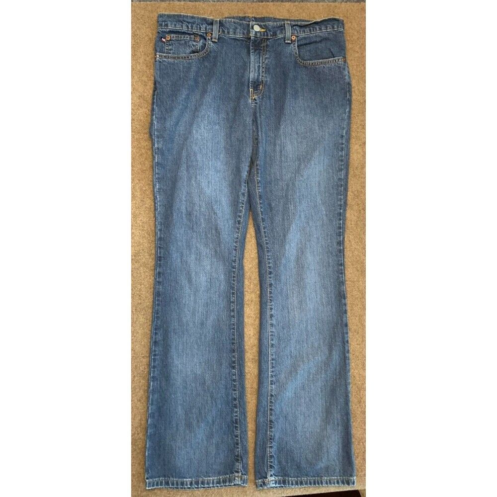 Ralph Lauren Kelly Bootcut Jeans Womens 12 (36x33) Mid Rise 100% Cotton Denim